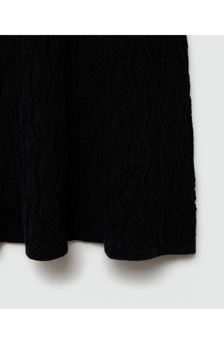 MANGO Semisheer Sweater Dress, Alternate, color, 