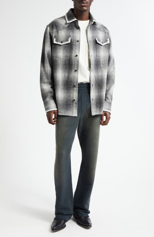Golden Goose Checked Crochet-trimmed Shirt Jacket In Multi