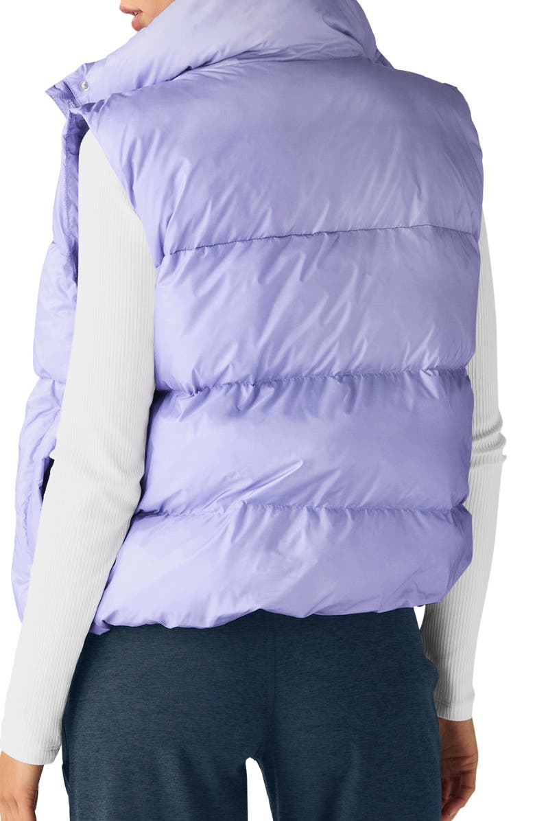 Beyond Yoga Big Cozy Puffer Vest, Alternate, color, Blue Frost