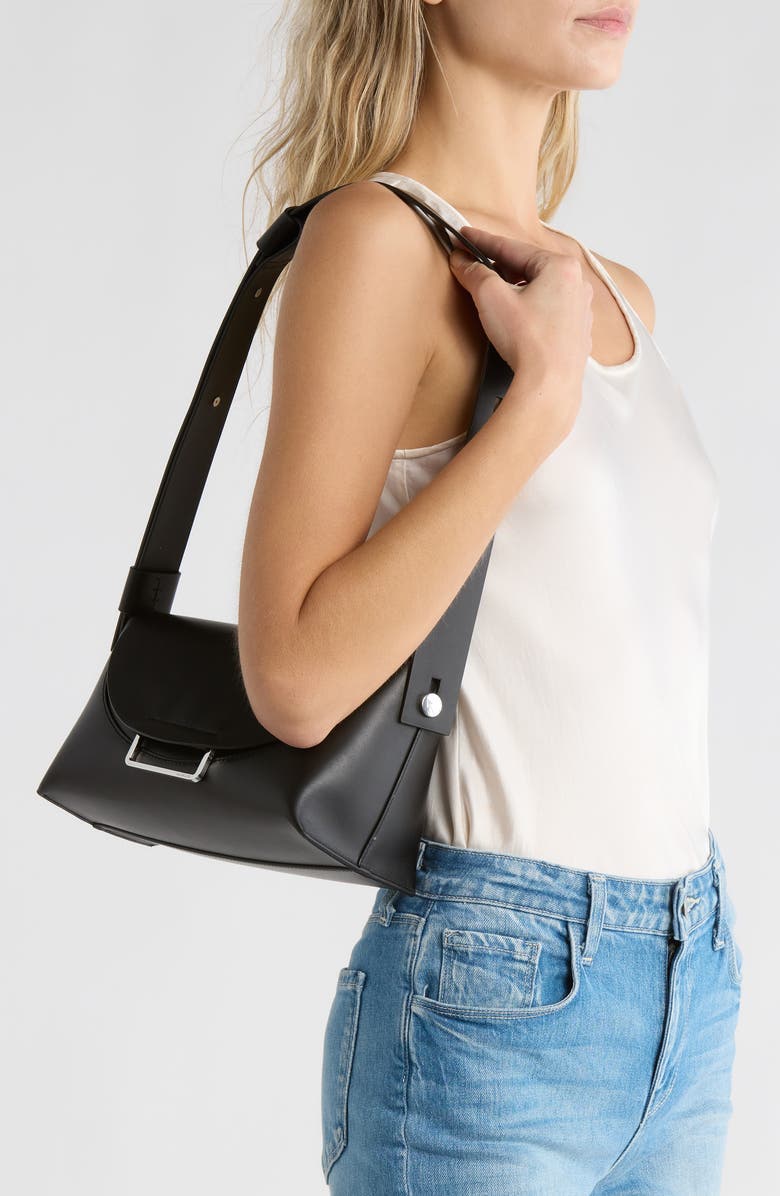 AllSaints Celeste Shoulder Bag, Alternate, color, Black