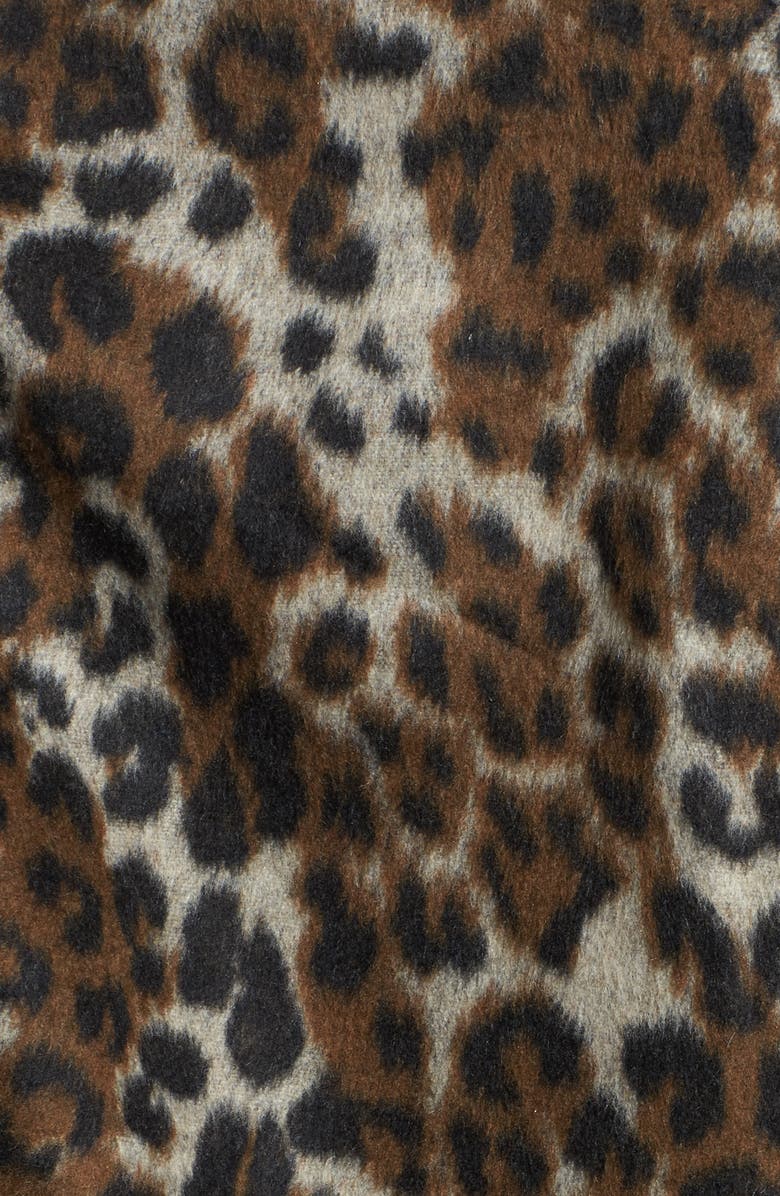 Vigoss Oversize Leopard Print Topcoat, Alternate, color,