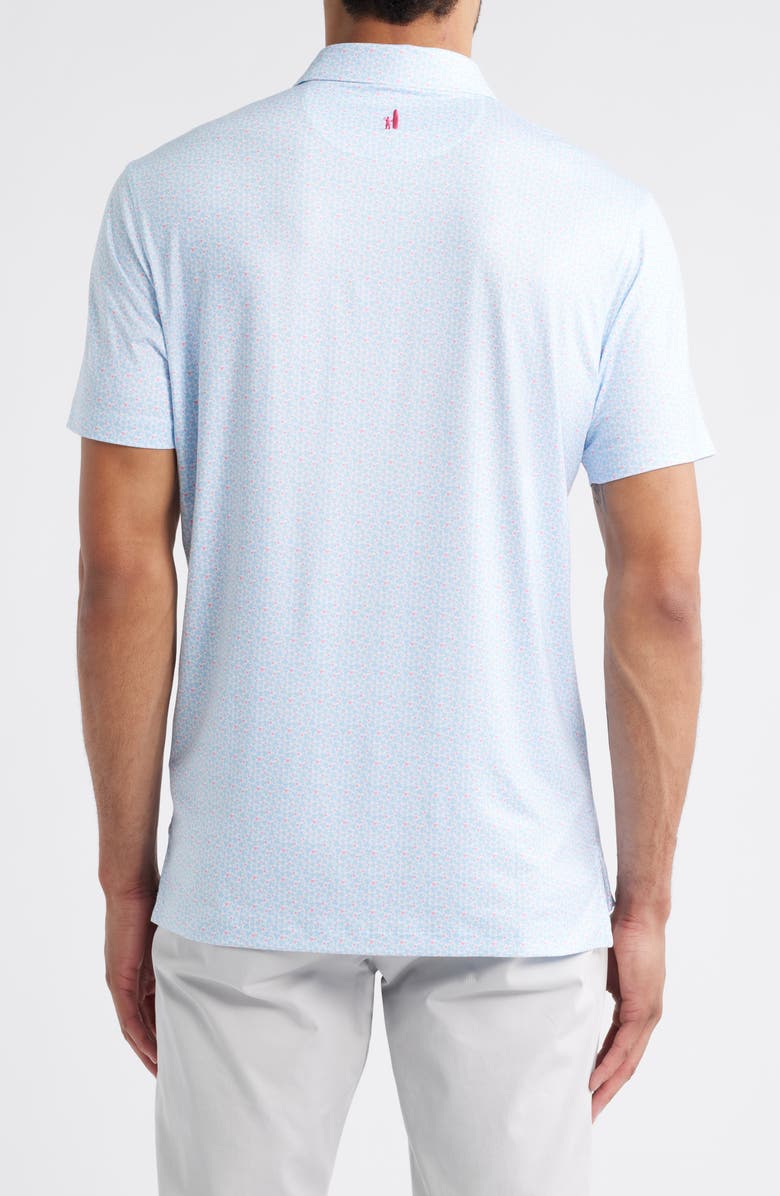 johnnie-O Four Leaf Clover Print Featherweight Performance Polo, Alternate, color, Kona