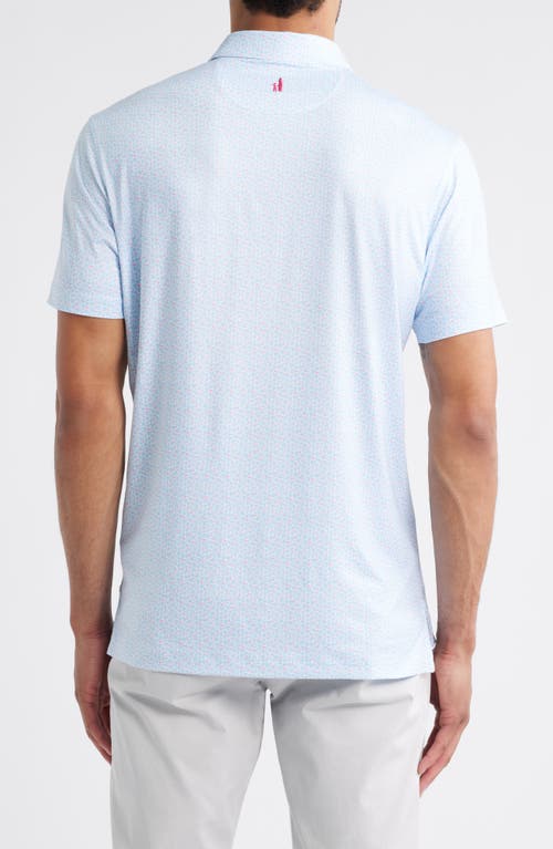 Johnnie-o Four Leaf Clover Print Featherweight Performance Polo