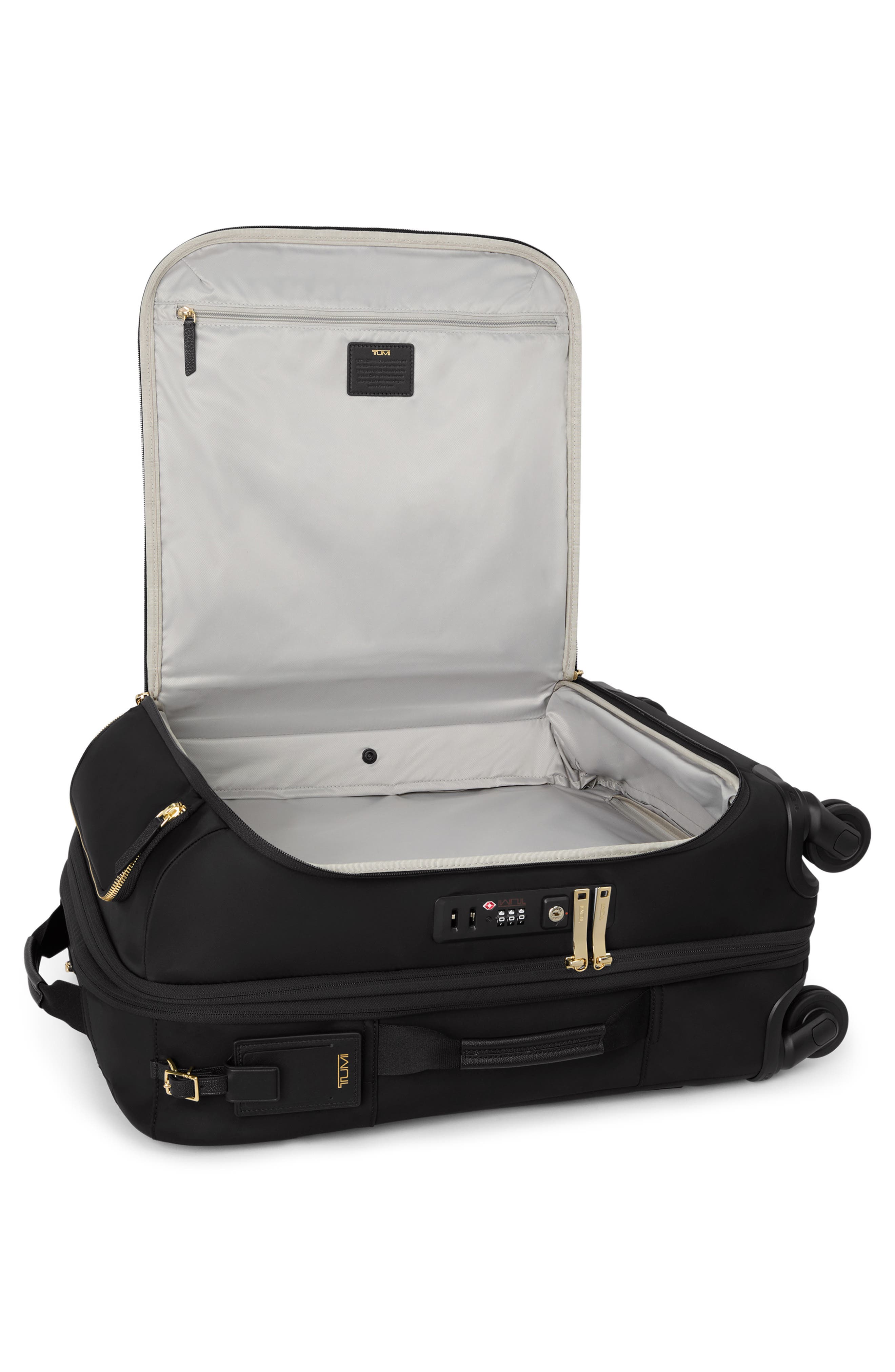 TUMI Léger 22-Inch Continental Expandable Wheeled Carry-On, Alternate, color, Black/ Gold