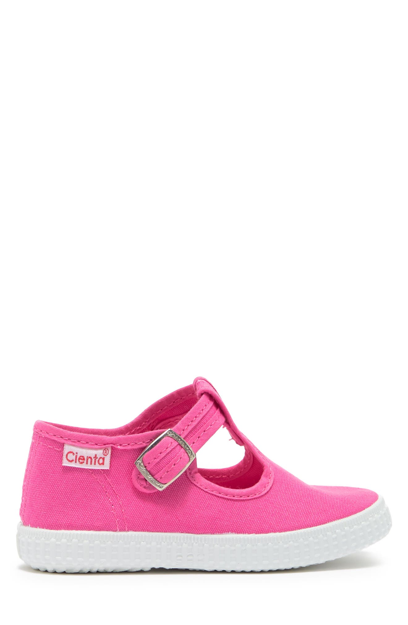 Canvas T-Strap Sneaker, Alternate, color, FUCHSIA