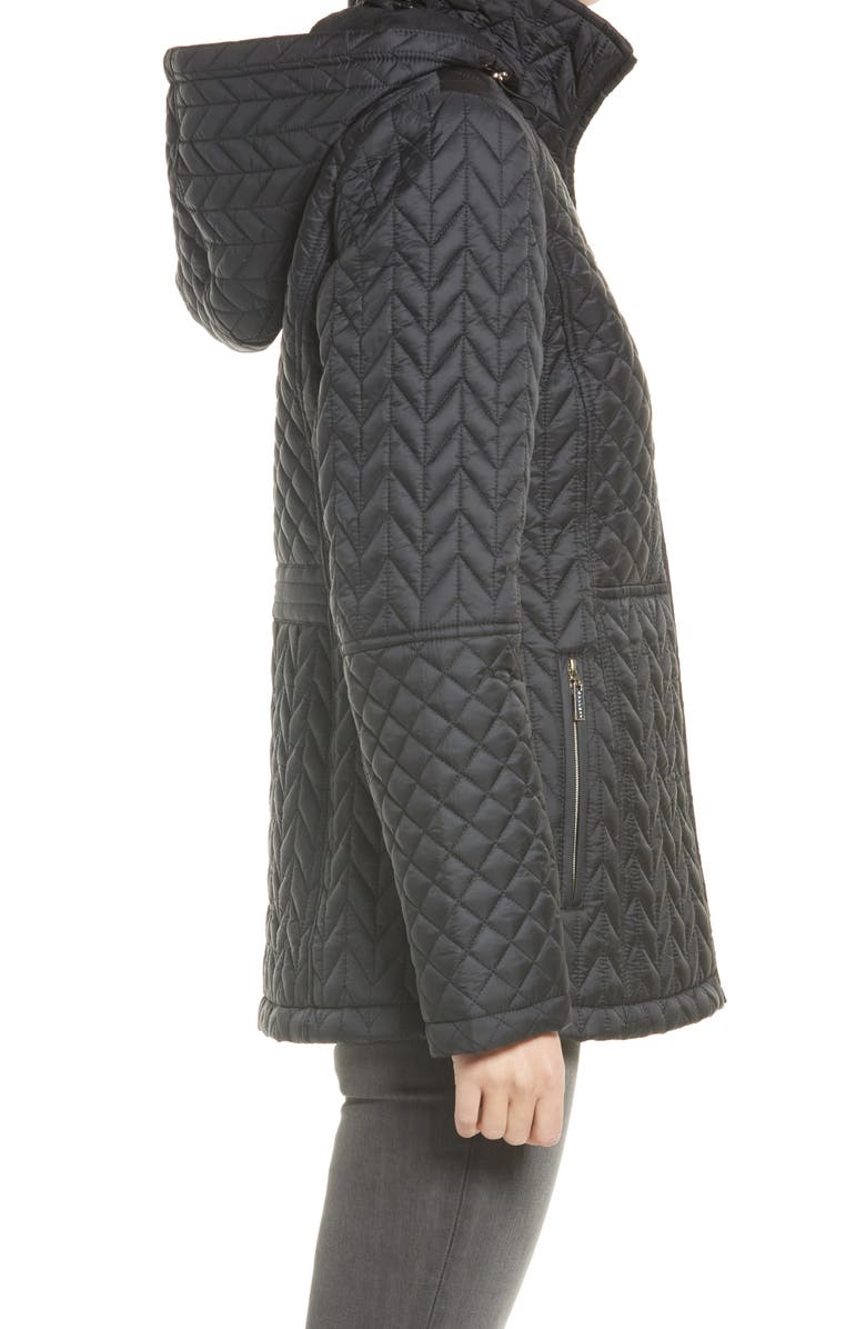 Gallery Women's Hooded Quilted Jacket, Alternate, color, 