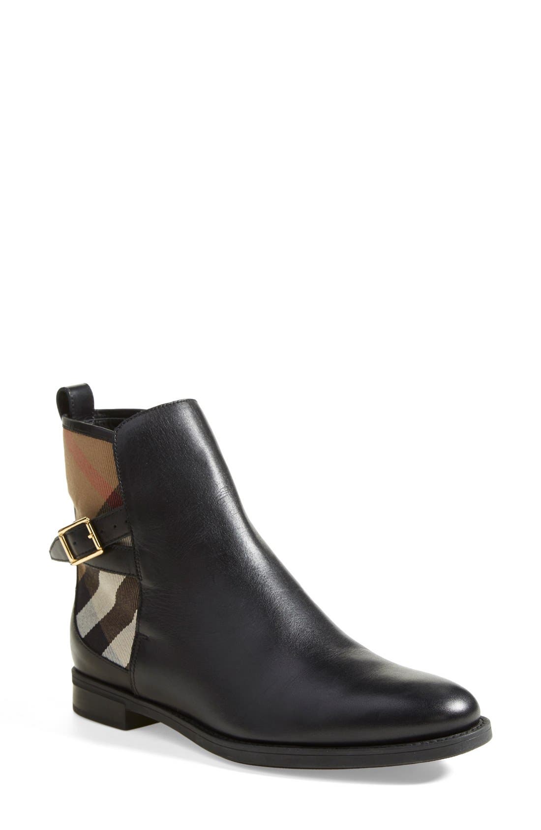 Burberry 'Richardson' Leather Boot, Main, color, 