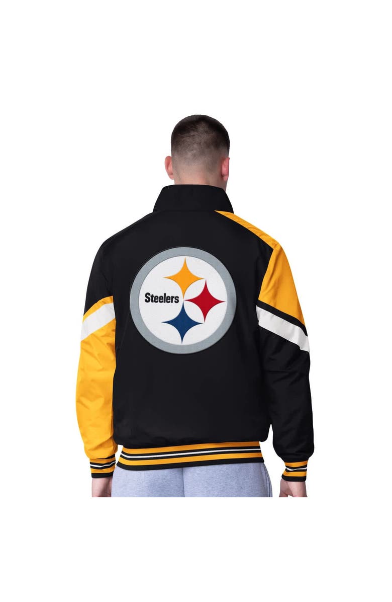 G-III Extreme Men's G-III Extreme Black Pittsburgh Steelers Strong Arm Reversible Full-Zip Jacket, Alternate, color, Black