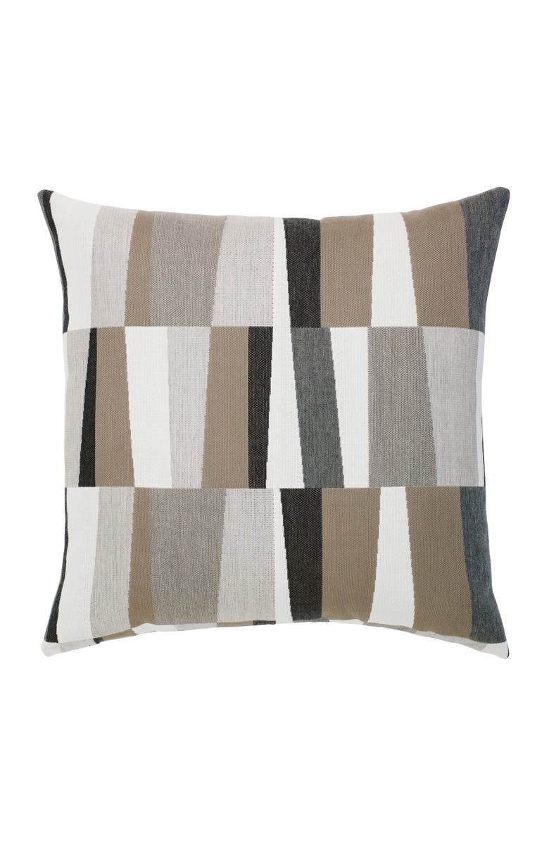 Elaine Smith Strata Grigio Indoor & Outdoor Woven Accent Pillow, Main, color, Grigio
