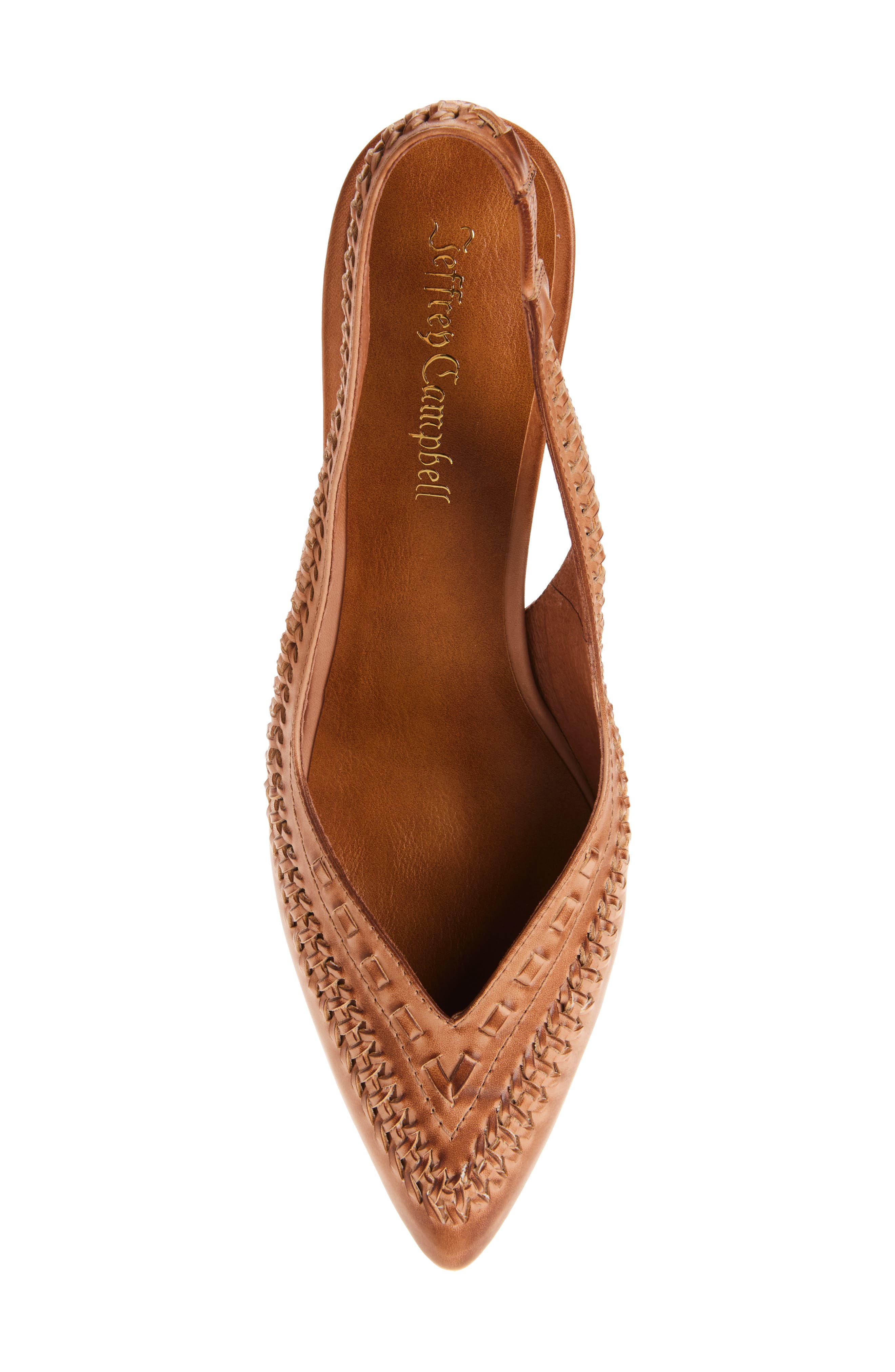 Madre Slingback Pointed Toe Pump, Alternate, color, NATURAL RUBOFF