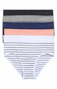 Lands' End 5-Pack Cotton Comfort Seamless Bikini Briefs
