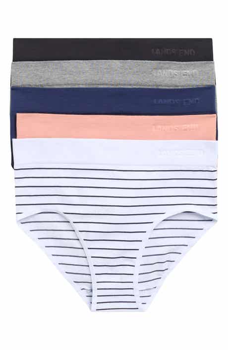 Lands' End 5-Pack Cotton Comfort Seamless Bikini Briefs