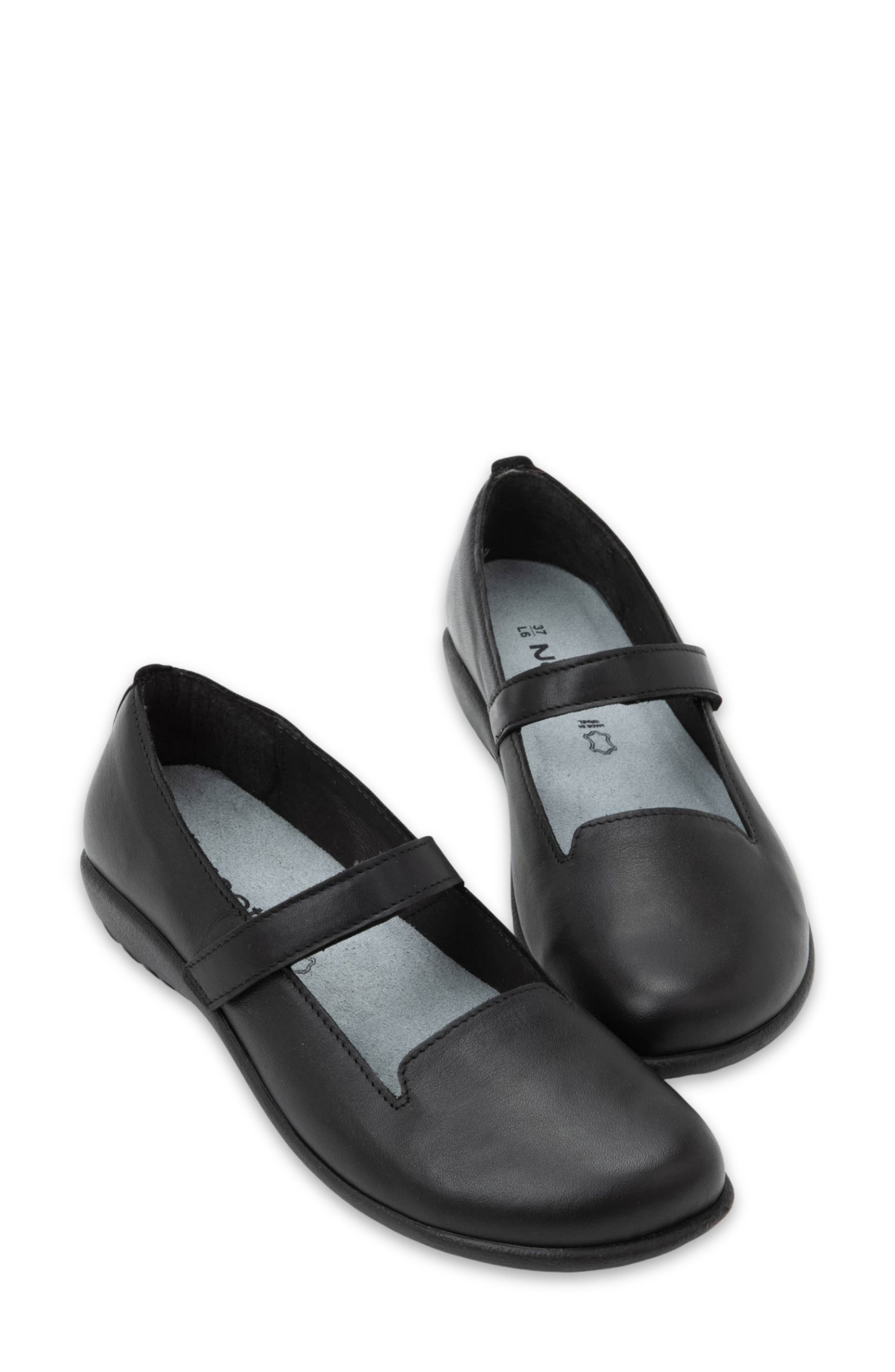 Naot Purini Mary Jane Flat, Alternate, color, Black Jet Leather