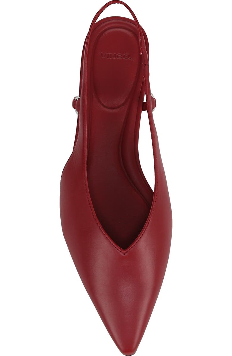 Vince Ines Slingback Pointed Toe Flat, Alternate, color, Pomegranate