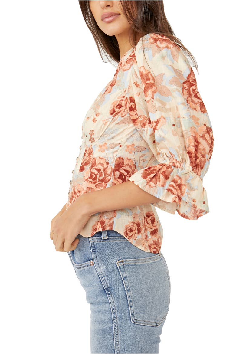 I Found You Print Blouse, Alternate, color, IVORY