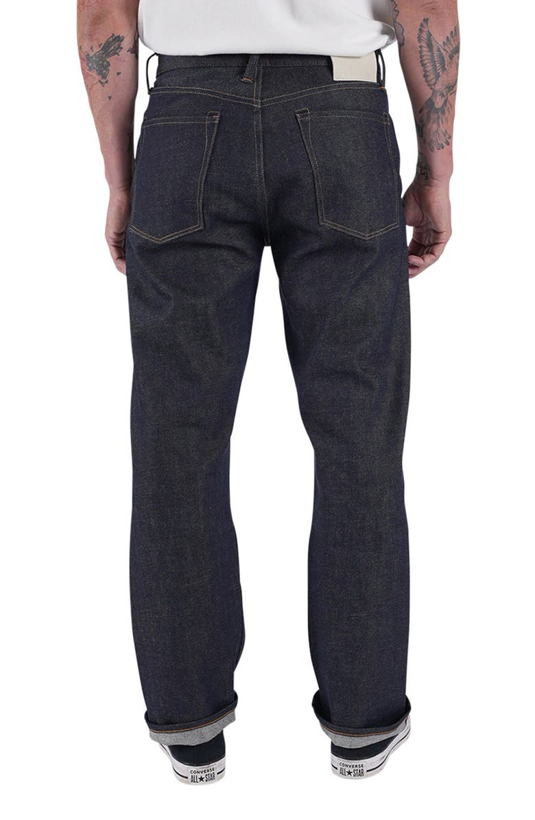 HIROSHI KATO The Pail Loose Straight Leg 14-Ounce Stretch Selvedge Jeans, Alternate, color, Indigo Raw