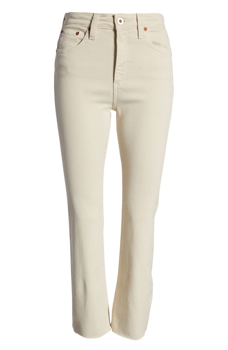 AG Farrah Crop Bootcut Jeans, Alternate, color, Ivory Clay