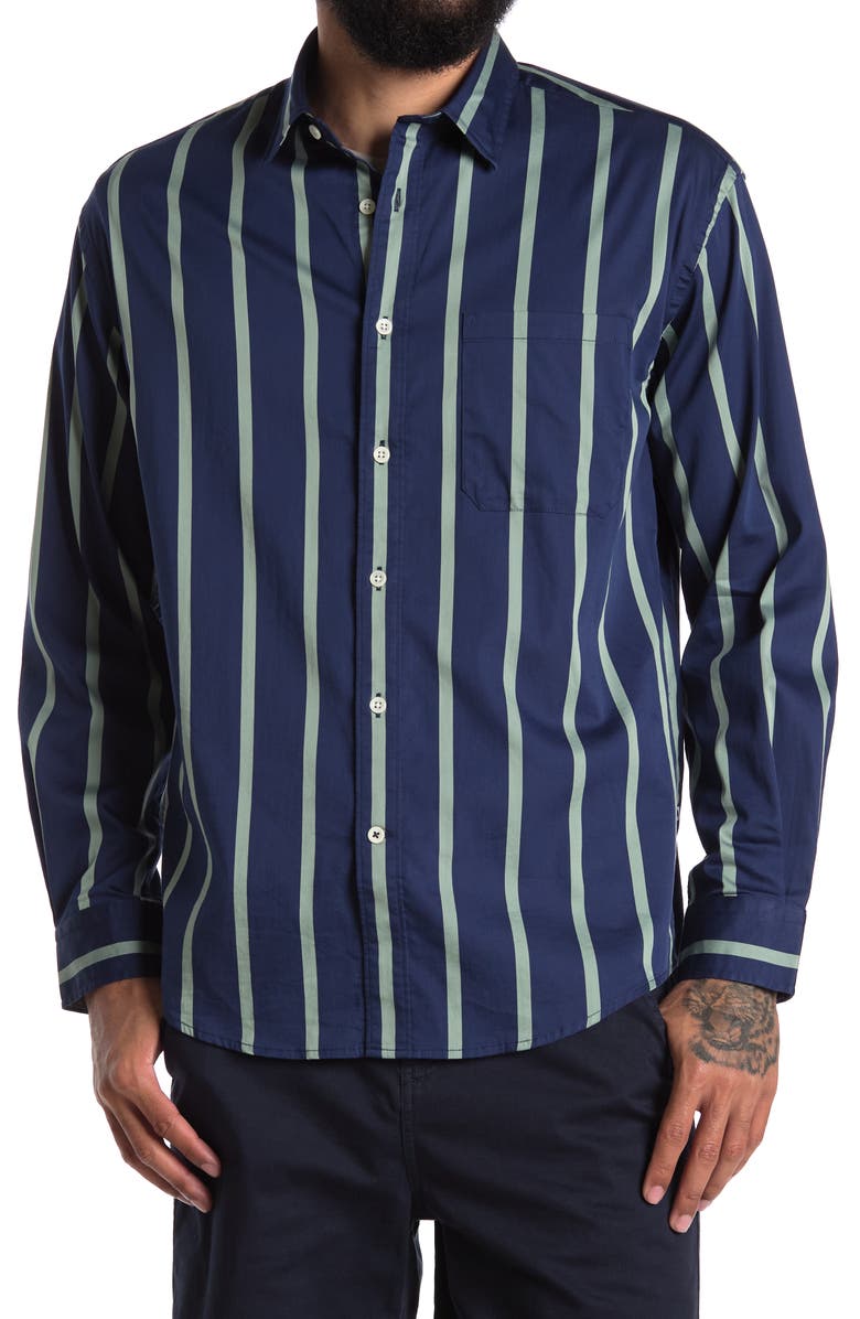 NN07 Deon Stripe Print Shirt, Main, color,