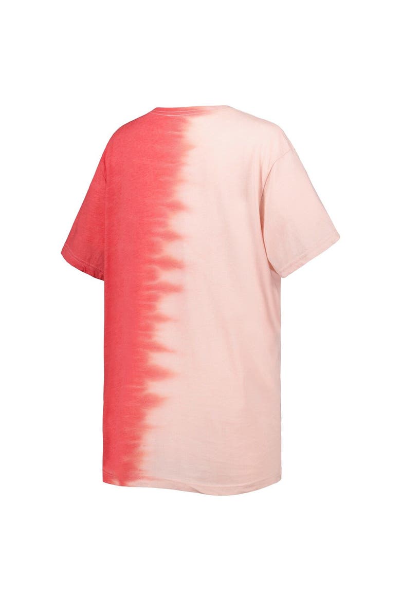 Women's Gameday Couture Scarlet Nebraska Huskers Find Your Groove Split-Dye T-Shirt, Alternate, color, Scarlet