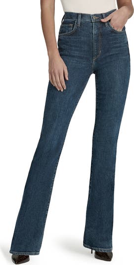 The Valentina Super High Waist Mini Bootcut Jeans