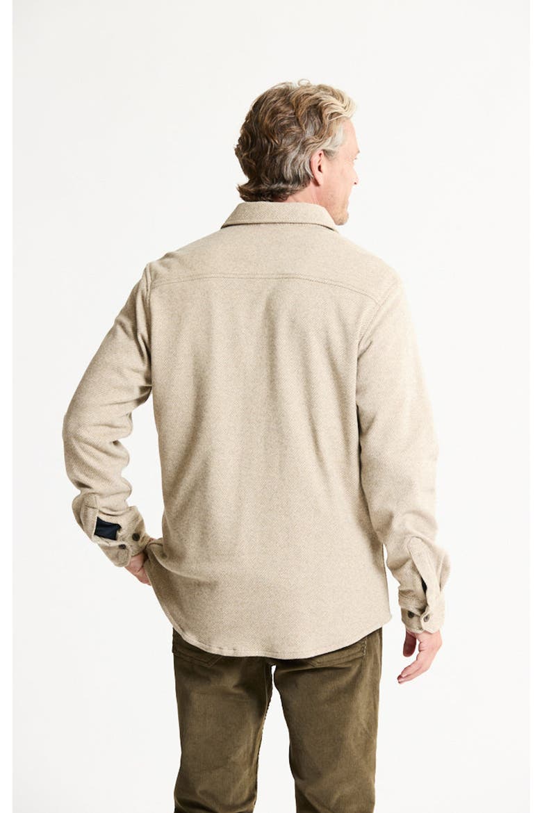 Stretch Twill Utility Overshirt, Alternate, color, BEIGE