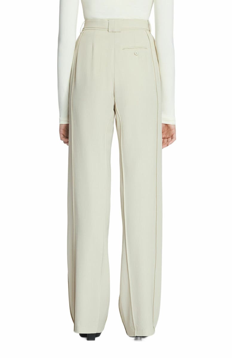 Lanvin Tailored Wool-Blend Pants, Alternate, color, Mastic