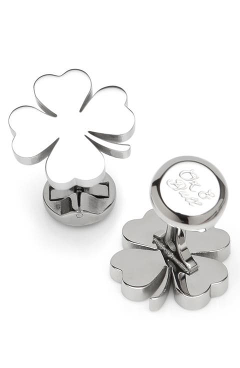 Four Leaf Clover Cuff Links