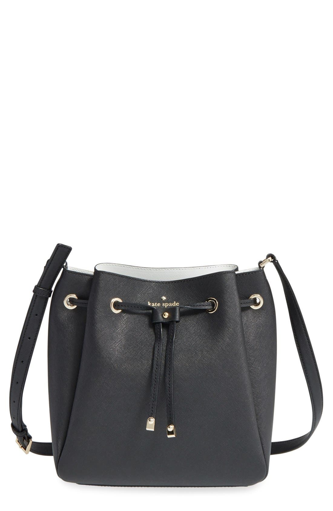 Kate Spade New York 'cape drive - harriet' leather crossbody bag, Main, color, 