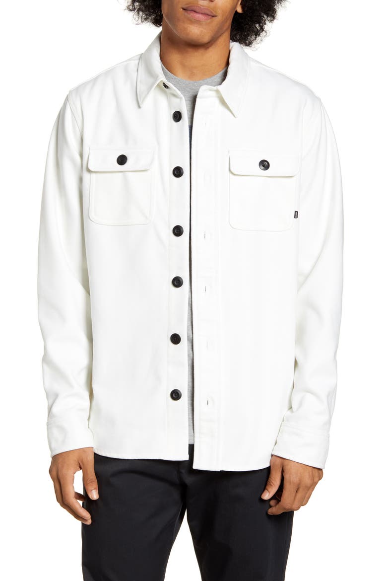 Button Down Shirt Jacket, Main, color, SAIL