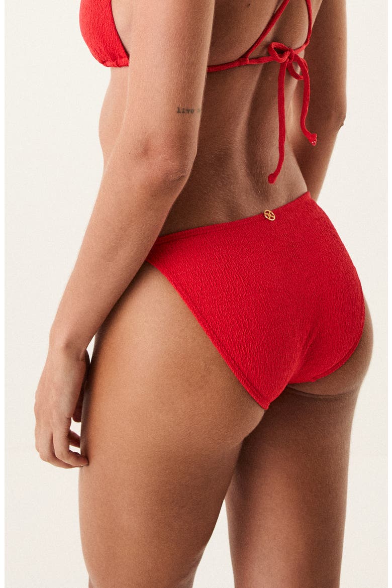 Alix Knotted Bikini Bottoms, Alternate, color, RED