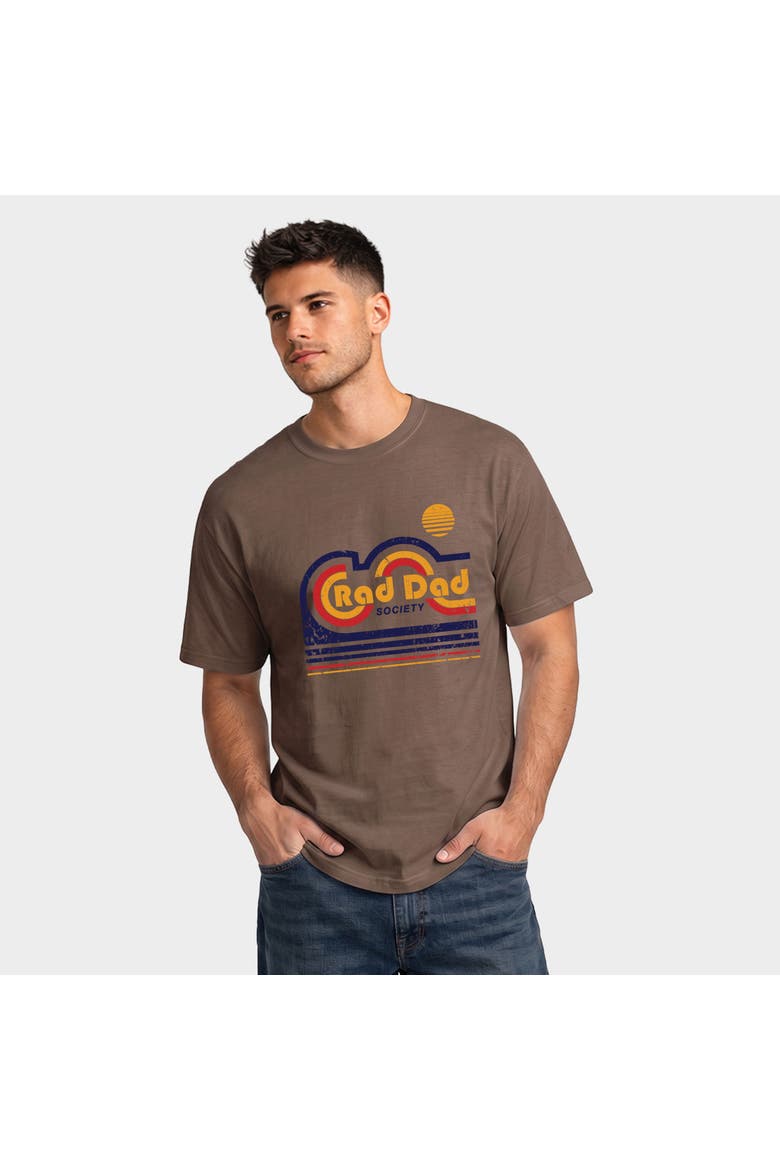 Rad Dad Society Retro Garment Dyed T-Shirt, Main, color, Espresso