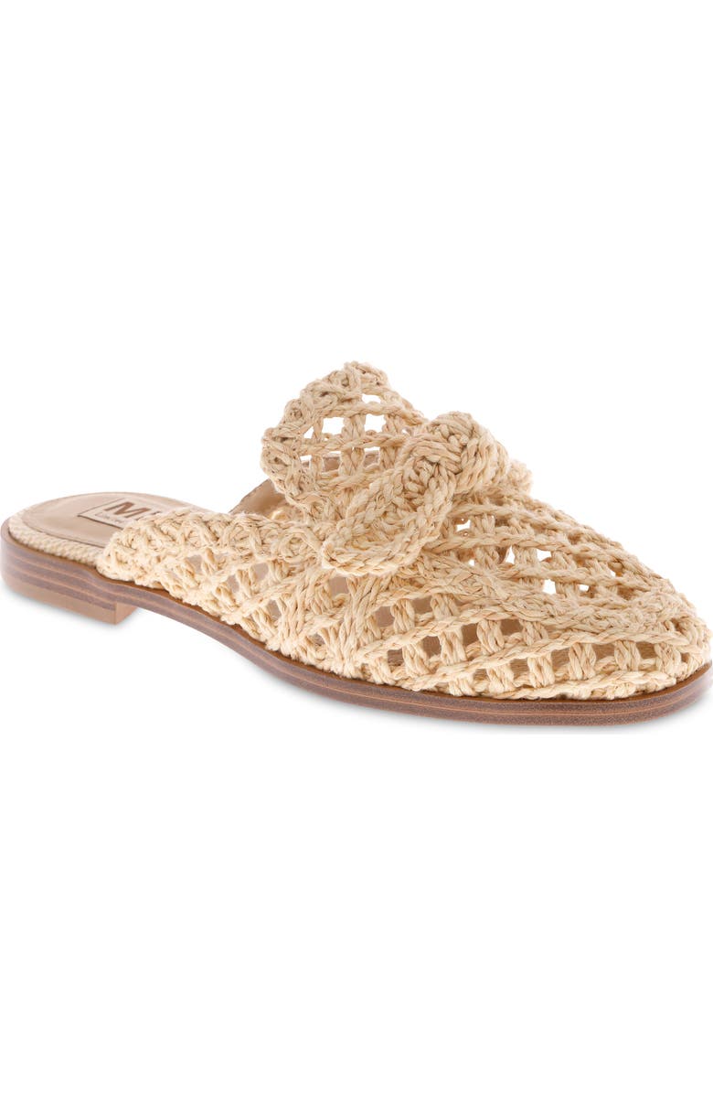 MIA Layce Woven Mule, Main, color, Natural Wo