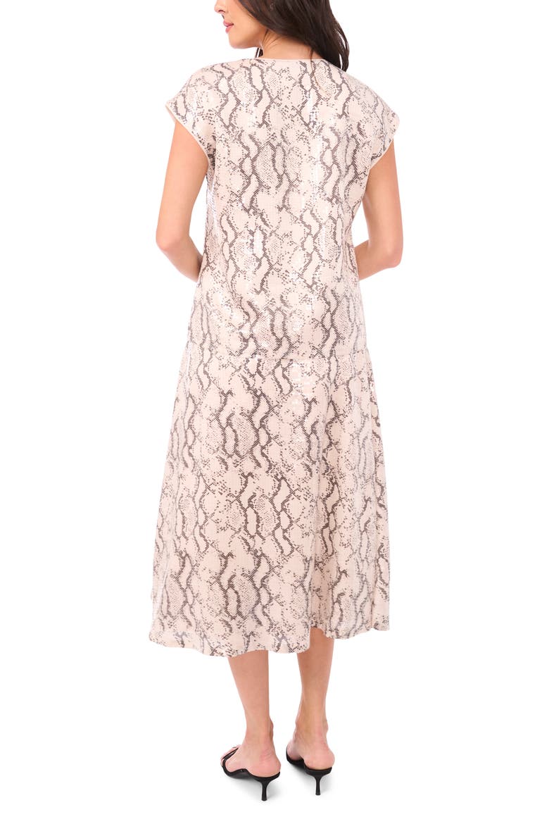 Sequin Cap Sleeve Top, Alternate, color, NEW IVORY