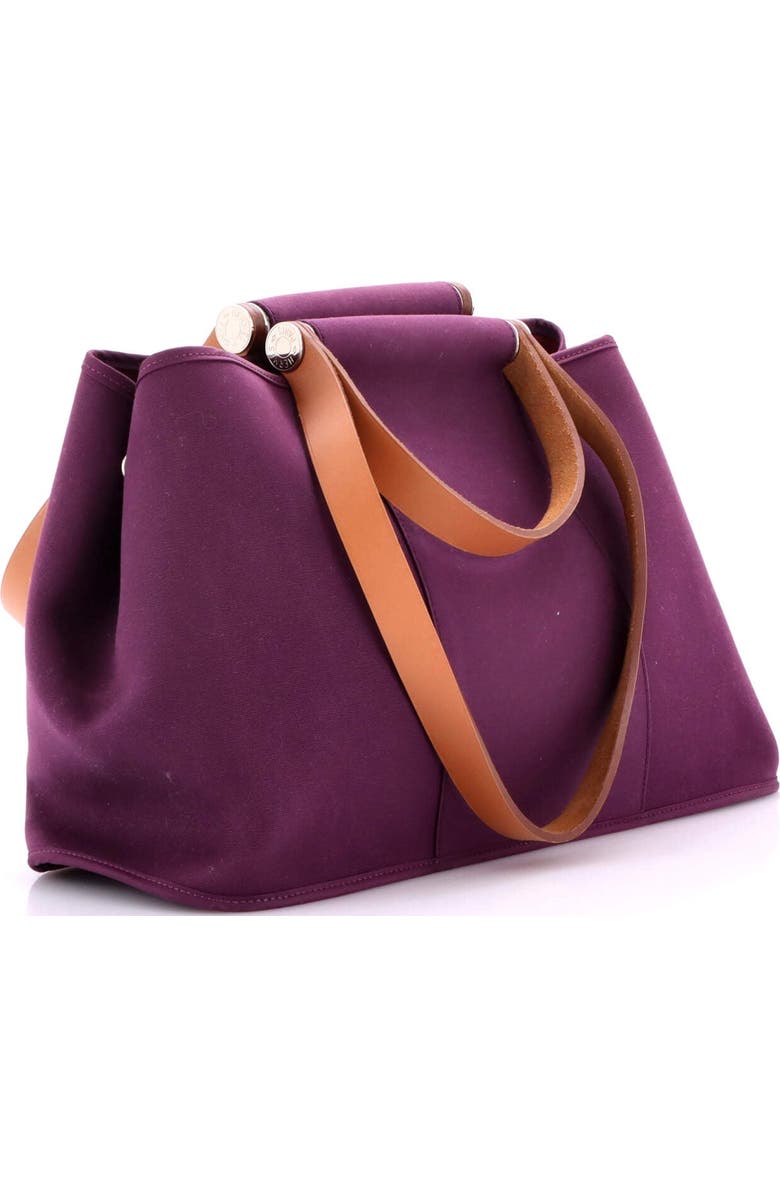 Pre-Owned Hermes Cabag Elan Toile and Leather 39, Alternate, color, Cassis