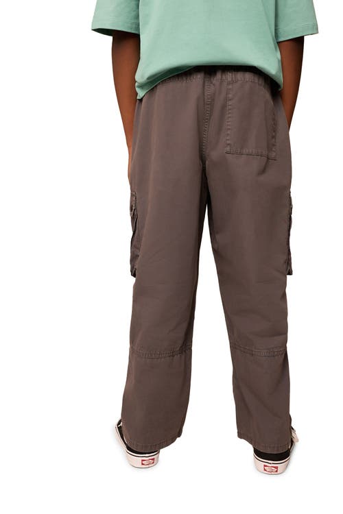 Next Kids' Cotton Twill Cargo Shorts In Brown
