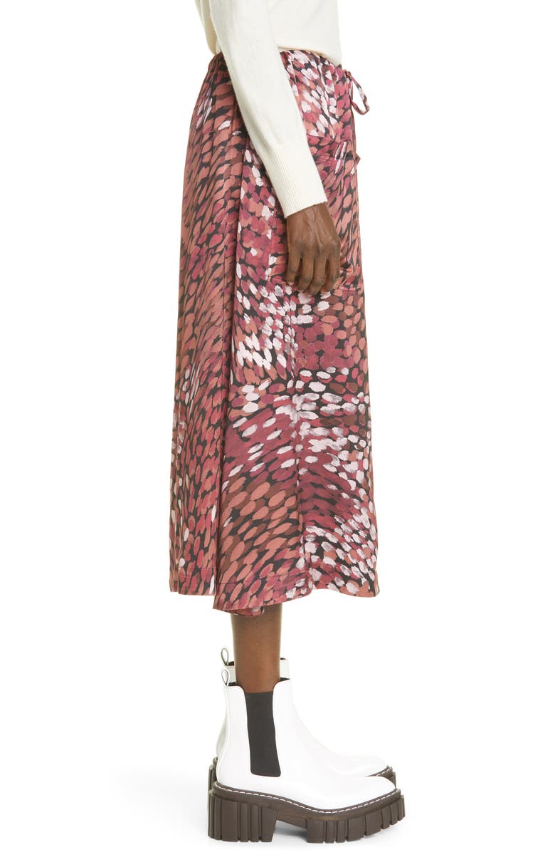 Altuzarra Tandy Dot Print Satin Skirt, Alternate, color, 