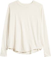 Zella Relaxed Washed Long Sleeve Slub Tee