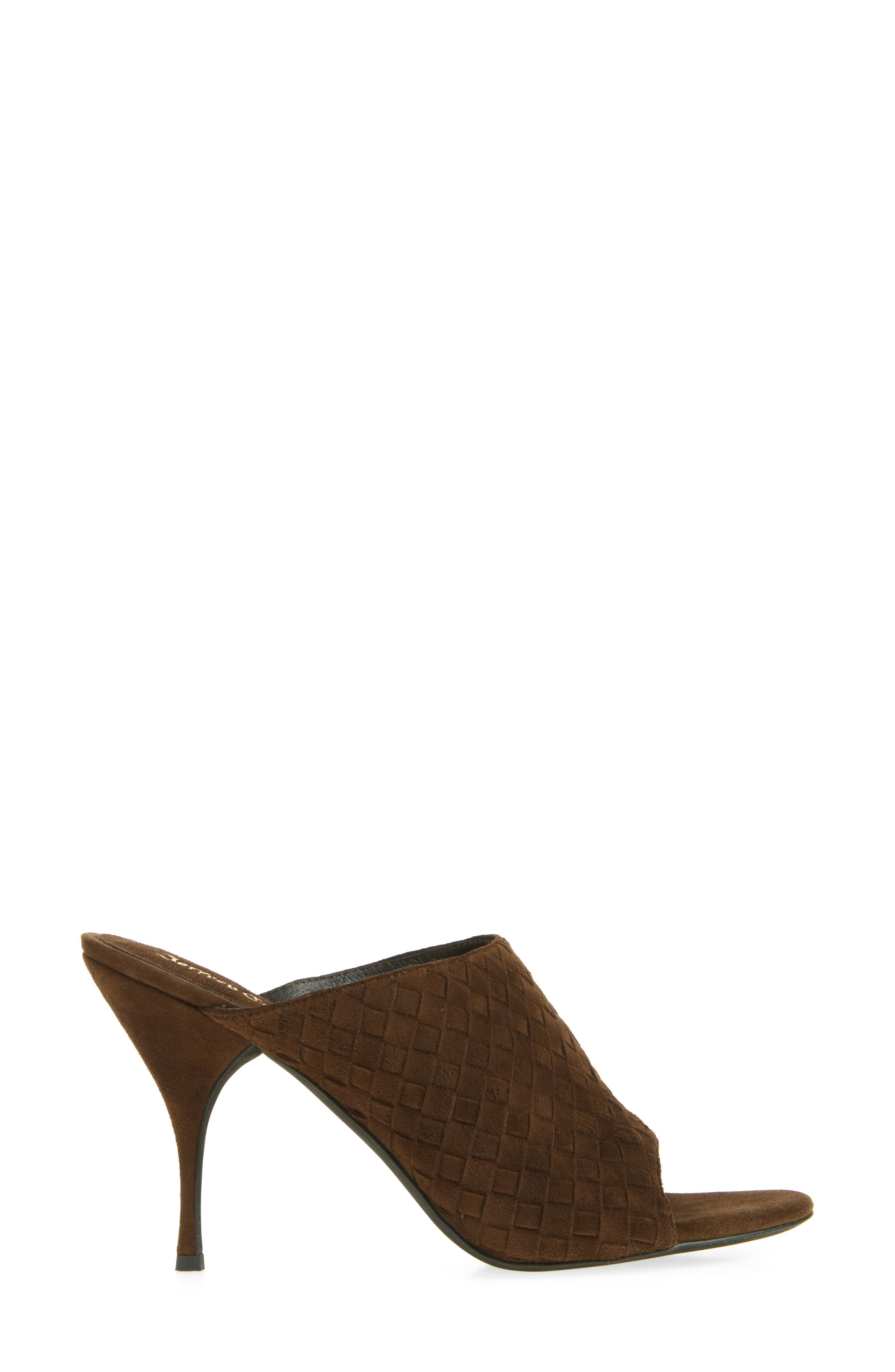 Jeffrey Campbell Bonsoir Slide Sandal, Alternate, color, Brown Suede
