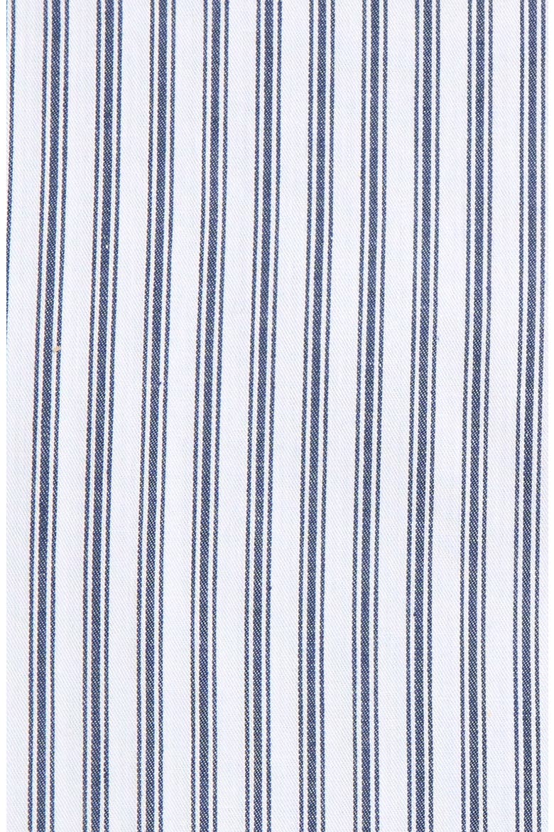 French Ticking Tablecloth, Alternate, color, NAVY