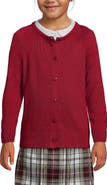 Lands' End School Uniform Girls Cotton Modal Cardigan Sweater