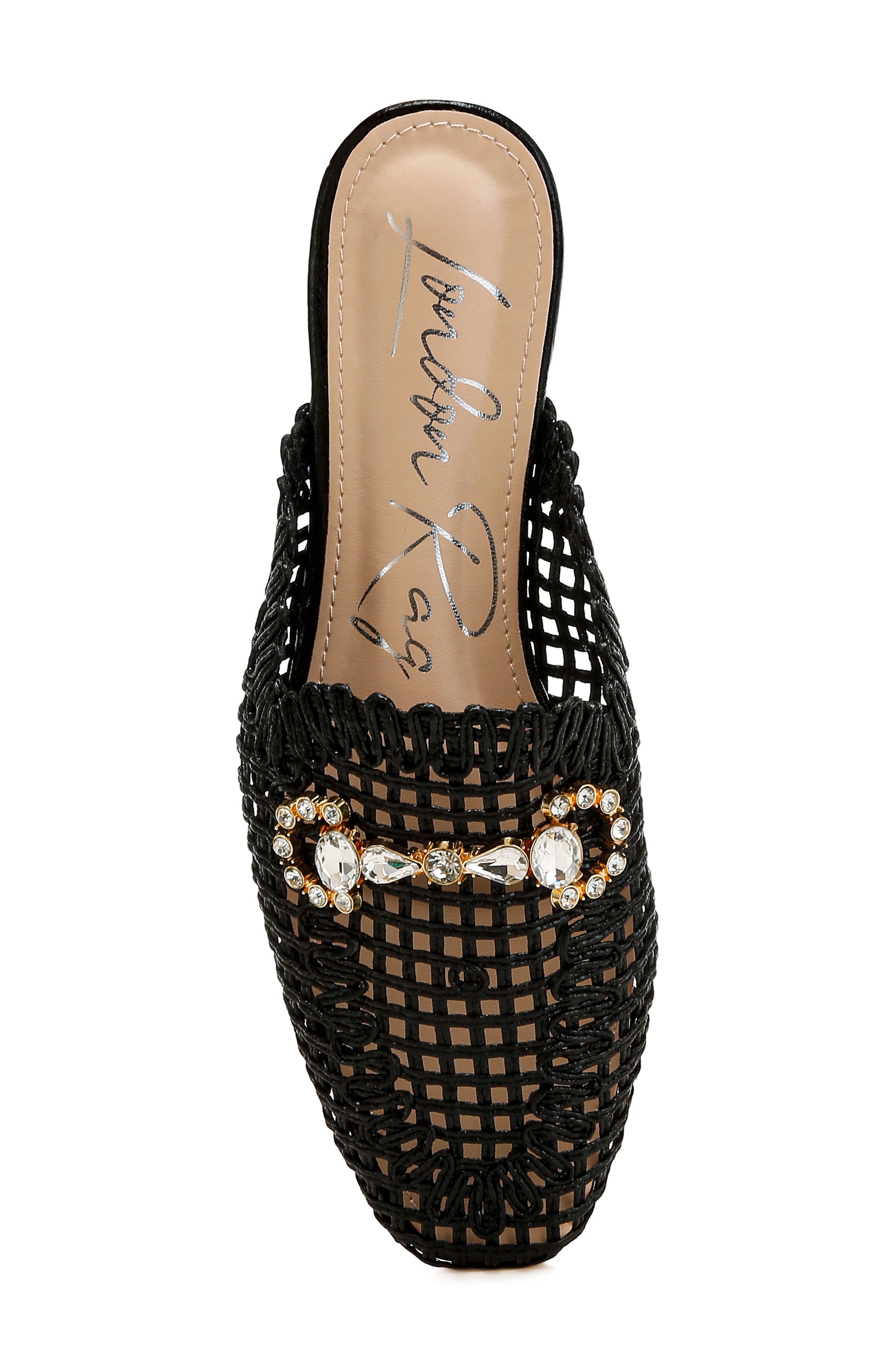 LONDON RAG Roboma Crystal Embellished Mule, Alternate, color, Black