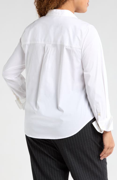 Universal Standard Henning X Us Madison Poplin Button-up Shirt In White
