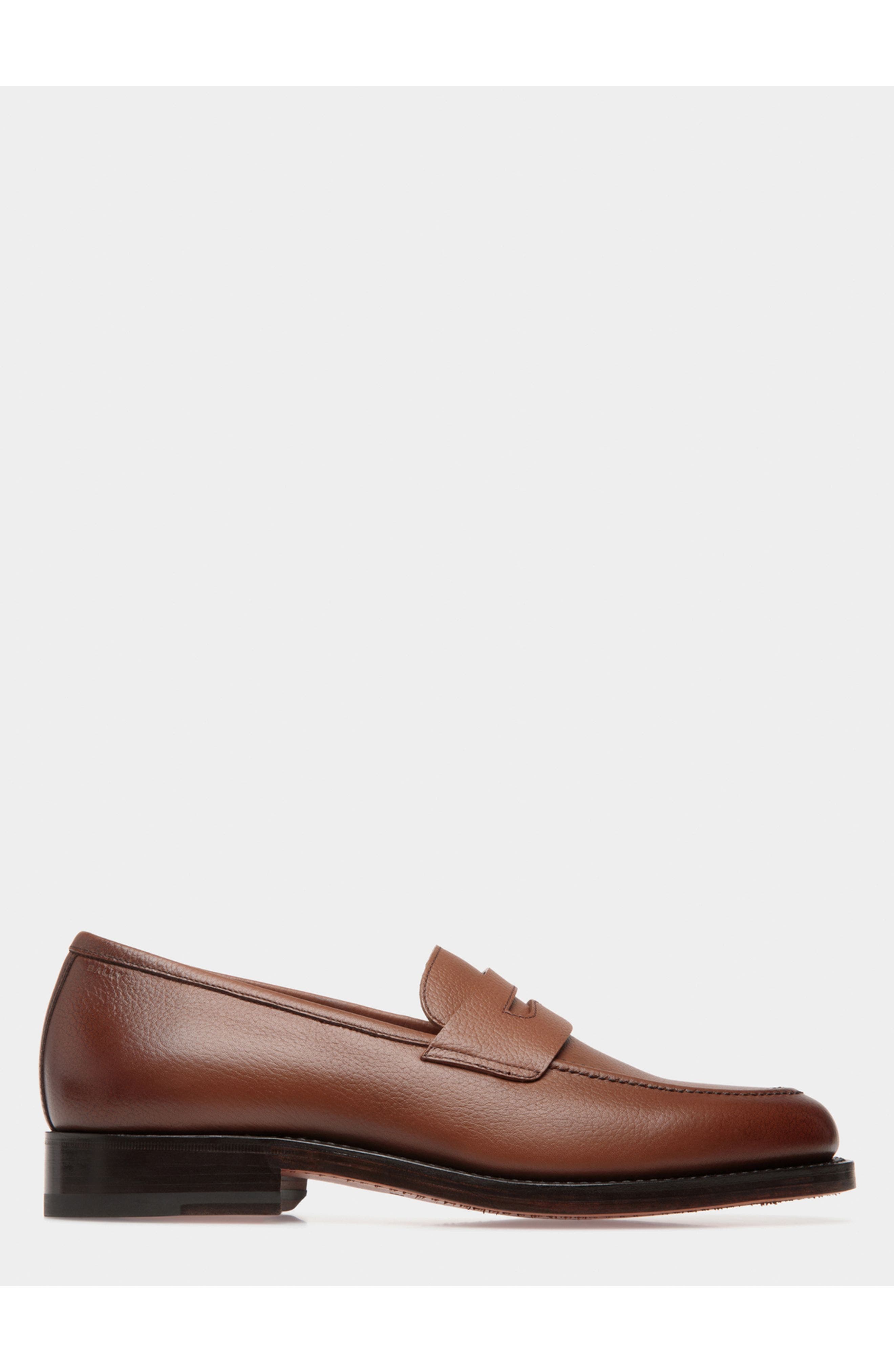 Bally Schoenen Loafer in Embossed Leather, Main, color, Brown