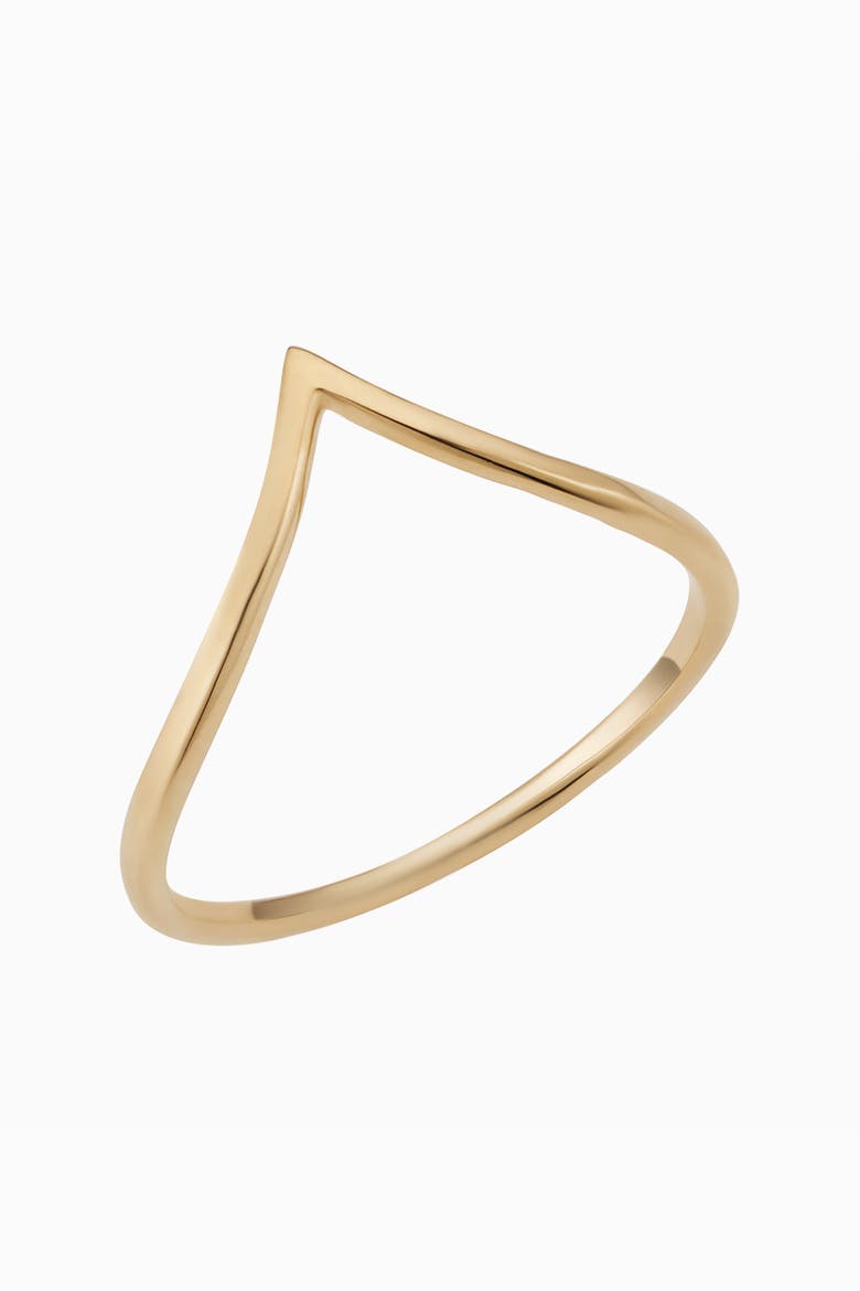 14K Yellow Gold Chevron Ring, Main, color, Yellow Gold