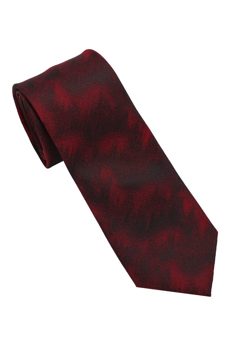 Contemporary Camo Tie, Main, color, BLACK/RED