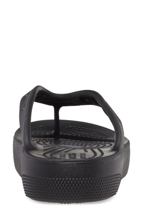 Crocs Classic Platform Flip Flop In Black