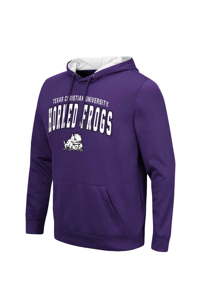 COLOSSEUM Men's Colosseum Purple TCU Horned Frogs Resistance Pullover Hoodie, Alternate, color, 