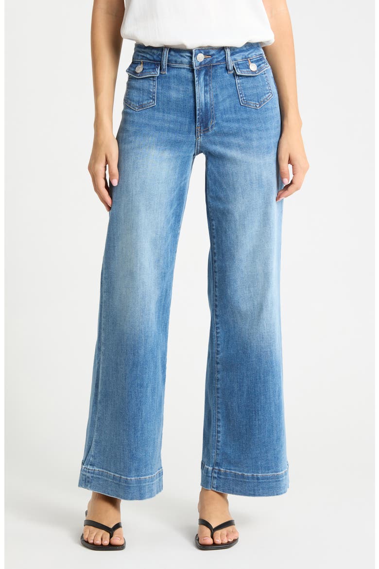 Wide Leg Jeans, Main, color, MEDIUM WASH