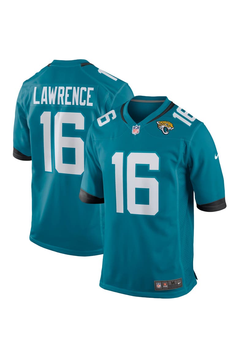 Men's Nike Trevor Lawrence Teal Jacksonville Jaguars Home Game Jersey, Alternate, color, TEAL