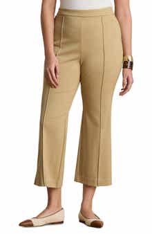 Ankle Flare Twill Pants
